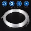 Meccanixity 50pcs 9 8ft Pmma Mixed Fiber Optic Cable Strands 0 03 Inch Side Glow Led Illumination Crystal Cables Car Atmosphere