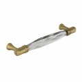 Ckp G-305 Brand 5 In 128mm Brilliance Crystal Collection Pull Satin Brass Base 