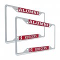 Rutgers Metal License Plate Frame For Front Or Back Of Car Officially Licensed Alumni 2-pack 