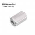 Uxcell M4 X 0 7-pitch 12mm Length 304 Stainless Steel Metric Hex Coupling Nut 10-pack