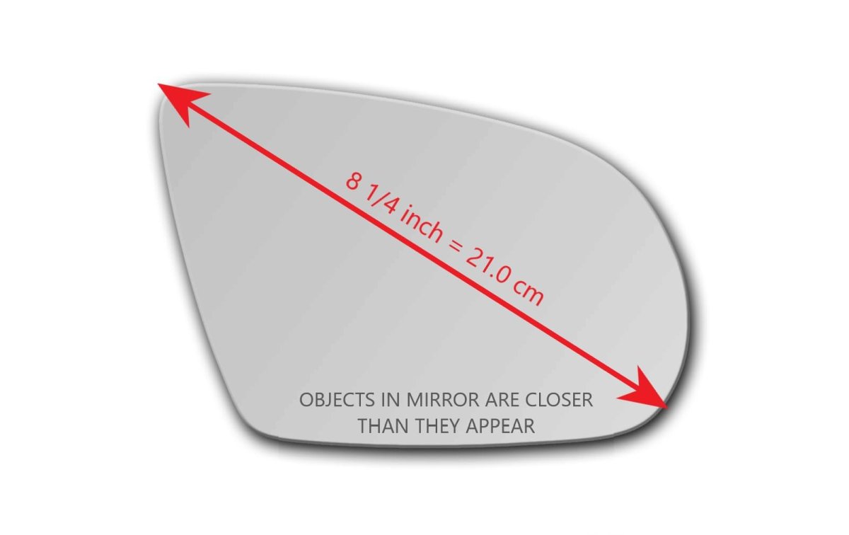 Heated Mirror Glass With Backing Plate For 2011-2018 Audi A8 Quattro S8 Passenger Side View Right Rh