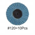 Uxcell Car Polishing Aluminum Oxide 2 Inch High Density Flap Disc Sanding Grinding Wheel 120 Grit 10 Pcs