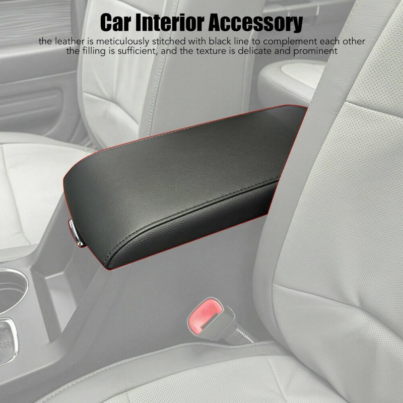 Ford Flex Armrest Automotive Interior Center Console Lid Fa8z7406024ab Pu Leather Case Cover Replacement 2013a 2017 Black