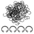 100pcs 33 64 13mm Internal Retaining Ring Circlip 65 Mn Spring Steel Snap Rings C-clips For Grooved Shafts Studs Black 