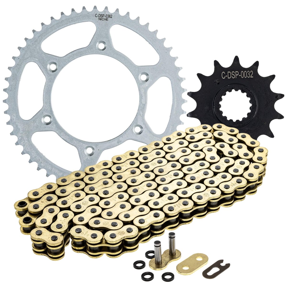 Niche Drive Sprocket Chain Combo For Ktm 250 Sx 350 Front 14 Rear 51 Tooth 520 X-ring 118 Links
