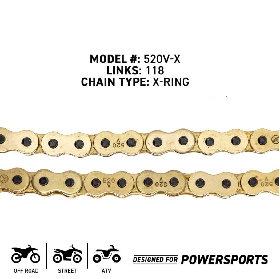 Niche Drive Sprocket Chain Combo For Ktm 250 Sx 350 Front 14 Rear 51 Tooth 520 X-ring 118 Links