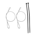Emergency Hood Release Cable Kit For Corvette C4 1984 1996 Replace Rp604802 2 Piece Steel Set Front Left And Right Placement