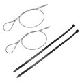 Emergency Hood Release Cable Kit For Corvette C4 1984 1996 Replace Rp604802 2 Piece Steel Set Front Left And Right Placement 
