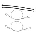 Emergency Hood Release Cable Kit For Corvette C4 1984 1996 Replace Rp604802 2 Piece Steel Set Front Left And Right Placement