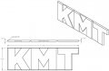 Knapheide 12315834 Kmt Black Chrome Emblem