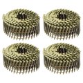 1200 Count Siding Nails 1-3 4 X 0 083 15-degree Ring Shank Full Round Head Collated Wire Coil For Lath And Sheathing Materials 