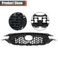 Front Bumper Grille Upper Glossy Black With Chrome Molding Trim 3pcs Replacement For Cx-5 2022-2023 Ksd450710a