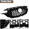 Front Bumper Grille Upper Glossy Black With Chrome Molding Trim 3pcs Replacement For Cx-5 2022-2023 Ksd450710a