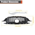Front Bumper Grille Upper Glossy Black With Chrome Molding Trim 3pcs Replacement For Cx-5 2022-2023 Ksd450710a