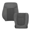 Front Driver Side Bottom And Top Lean Back Seat Cover Gray Cloth Replacement For F250 F350 F450 F550 Xl Xlt 2011-2016 Not F150 