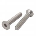 Uxcell 1 4-20 X 1-1 2 304 Stainless Steel Flat Head Hex Socket Cap Screw 10pcs