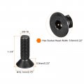 Uxcell 3 8-16x1-1 4 Flat Head Socket Cap Screws 10 9 Grade Carbon Steel Hex Countersunk Screw Bolts Fasteners Fully Threaded