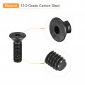 Uxcell 3 8-16x1-1 4 Flat Head Socket Cap Screws 10 9 Grade Carbon Steel Hex Countersunk Screw Bolts Fasteners Fully Threaded
