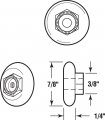 Prime-line M 6153 7 8 In Nylon Tub Enclosure Oval Edge Ball Bearing Roller 4 Pack