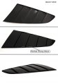 Cuztom Tuning Painted Glossy Black 1 4 Quarter Window Louver Side Vent Scoop Compatible For 2015-2020 Ford Mustang Gt Ecoboost