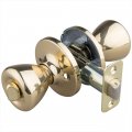 Ez-flo 57868 Reversible Tulip-style Privacy Door Lockset Polished Brass 