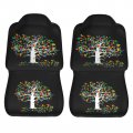 Autism Awareness Tree Asd Supporter Car Front Seat Covers Set Of 2 Washable Breathable Vehicle Cushion Protector For Sedan