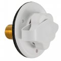 Recpro Rv City Water Fill Inlet White Optional Hose Elbow And Or Gasket Seal Flange Brass With Check Valve Camper Trailer 