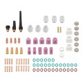 90pcs Tig Welding Torch Kit Alumina Nozzle Collets Stubby Gas Lens 12 Heatproof Glass Cup For Wp-17 18 26
