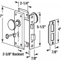 Prime-line Defender Security E 2798 Mortise Keyed Lock Set With Matte Black Knob Fits 1-3 8 In -1-3 4 Interior Doors Key