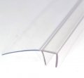 Frameless Shower Door Polycarbonate Seal With 90 Degree 7 8 Long Vinyl Fin For 3 Glass 73