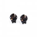 Uxcell 25 Pcs Black Car Instrument Dashboard T5 Light Lamp Bulb Socket Adapter Connector