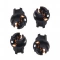 Uxcell 25 Pcs Black Car Instrument Dashboard T5 Light Lamp Bulb Socket Adapter Connector