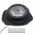 Httmt- Black W Red Led Engine Clutch Cover Compatible With Suzuk 99-20 Gsxr1300 Hayabusa P N Mt313-001a-lrt-bk