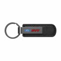 Ipick Image For Ford Svt Gunmetal Black Metal Plate Pu Leather Strap Key Chain Keychain Official Licensed