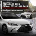 Front Bumper Lower Grille Trim Molding Chrome Fit Lx Es250 2021-2024 Es300h Es350 2019-2024 Model W O F-sport Package Only