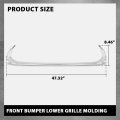 Front Bumper Lower Grille Trim Molding Chrome Fit Lx Es250 2021-2024 Es300h Es350 2019-2024 Model W O F-sport Package Only