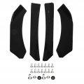 Car Font Bumper Lip Spoiler Front Chin 4pcs Glossy Black Style Universal Splitter