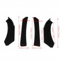Car Font Bumper Lip Spoiler Front Chin 4pcs Glossy Black Style Universal Splitter