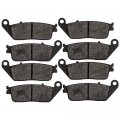 Niche Brake Pad Set For Honda Shadow Ace 750 1100 Fury Triumph Bonneville Bmw Front Rear Semi-metallic 4 Pack