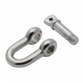 Boattector Stainless Steel Chain Shackle 1 4 In 3006 8261 Marine Grade 316 950 Lbs Working Load Limit Silver