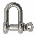 Boattector Stainless Steel Chain Shackle 1 4 In 3006 8261 Marine Grade 316 950 Lbs Working Load Limit Silver 