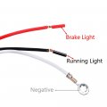 Astra Depot Red 10-led Oval Clear Poly-carbonate Lens Truck Brake Light Wiring Plug Trailer Ute Utv Boat Vans 2 Pcs