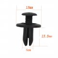 Wflnhb 100pcs Auto Car Door Fender 6mm Hole Push Plastic Rivets Retainer Clips Black