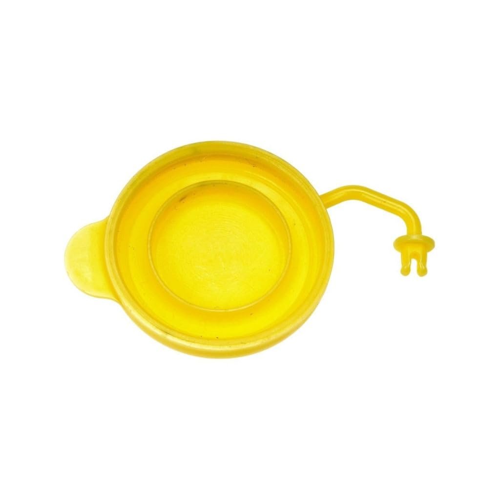 Engine Coolant Cap For Subaru Wrx 2013 To 2024 Yellow Plastic Flip Top Snap On Attachment 40 Millimeters Diameter