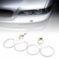 Evgatsauto Car White Ccfl Angel Eyes High Brightness Halo Rings Fit For E46