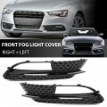 G-plus Front Bumper Lower Fog Light Grille Cover Grill Panel Pair Compatible With Audi A5 2012-2016 Fits Quattro Not Fit For S5