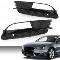 G-plus Front Bumper Lower Fog Light Grille Cover Grill Panel Pair Compatible With Audi A5 2012-2016 Fits Quattro Not Fit For S5