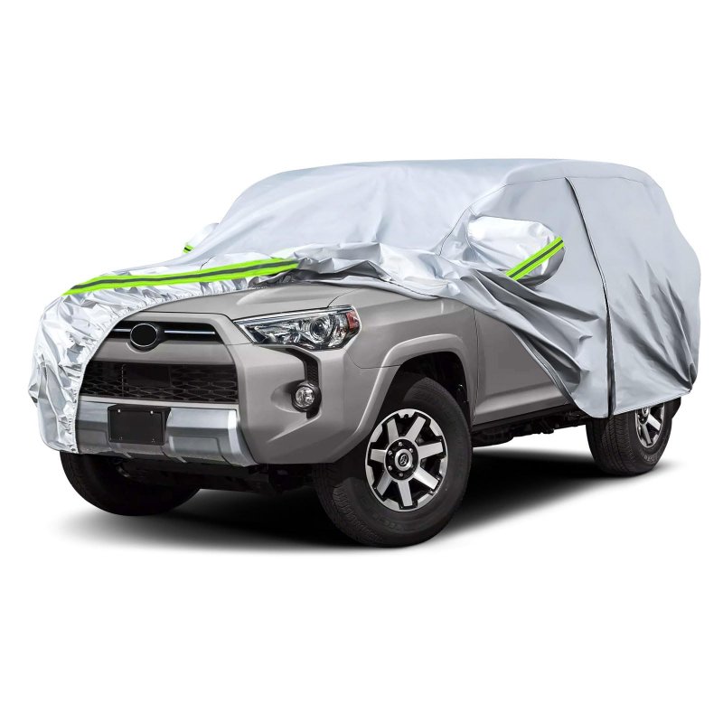 Waterproof Car Covers Replace For 2002-2023 Toyota 4runner 6 Layers Sliver All Weather Custom-fit Cover With Zipper Door Snow