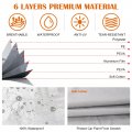 Waterproof Car Covers Replace For 2002-2023 Toyota 4runner 6 Layers Sliver All Weather Custom-fit Cover With Zipper Door Snow