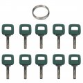 11039228 Ignition Key Excavator Truck For Volvo Loaders Heavy Equipment 5 Green 